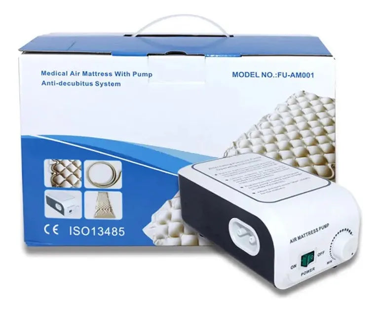 Colchón Antiescara Medihome Ca-001 Con Motor Blunding 1 Plaza Color Beige Color Beige Claro