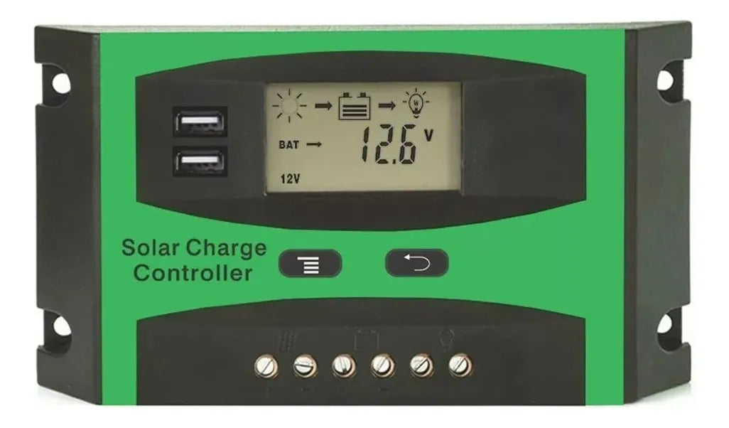 Regulador De Carga Solar Digital 12v 24v 50a