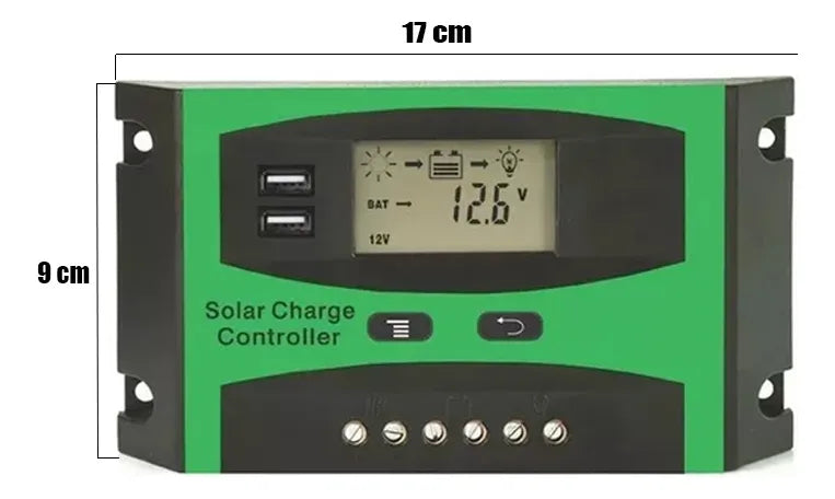 Regulador De Carga Solar Digital 12v 24v 50a