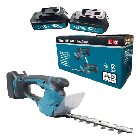 Cortasetos Inalámbrico Portatil 98 V 2 Baterias Y Maletin Azul Acero