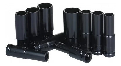 Juego Set Dados De Impacto 1/2, 10 Piezas De 10 A 24 Mm