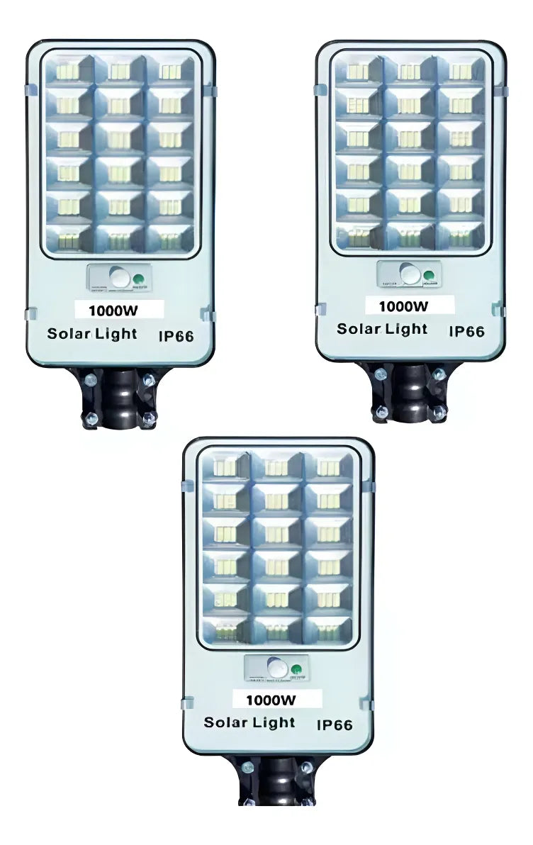 Foco Lampara Reflector 1000w Solar Iluminacion Alta Potencia Gris Blanco Frío