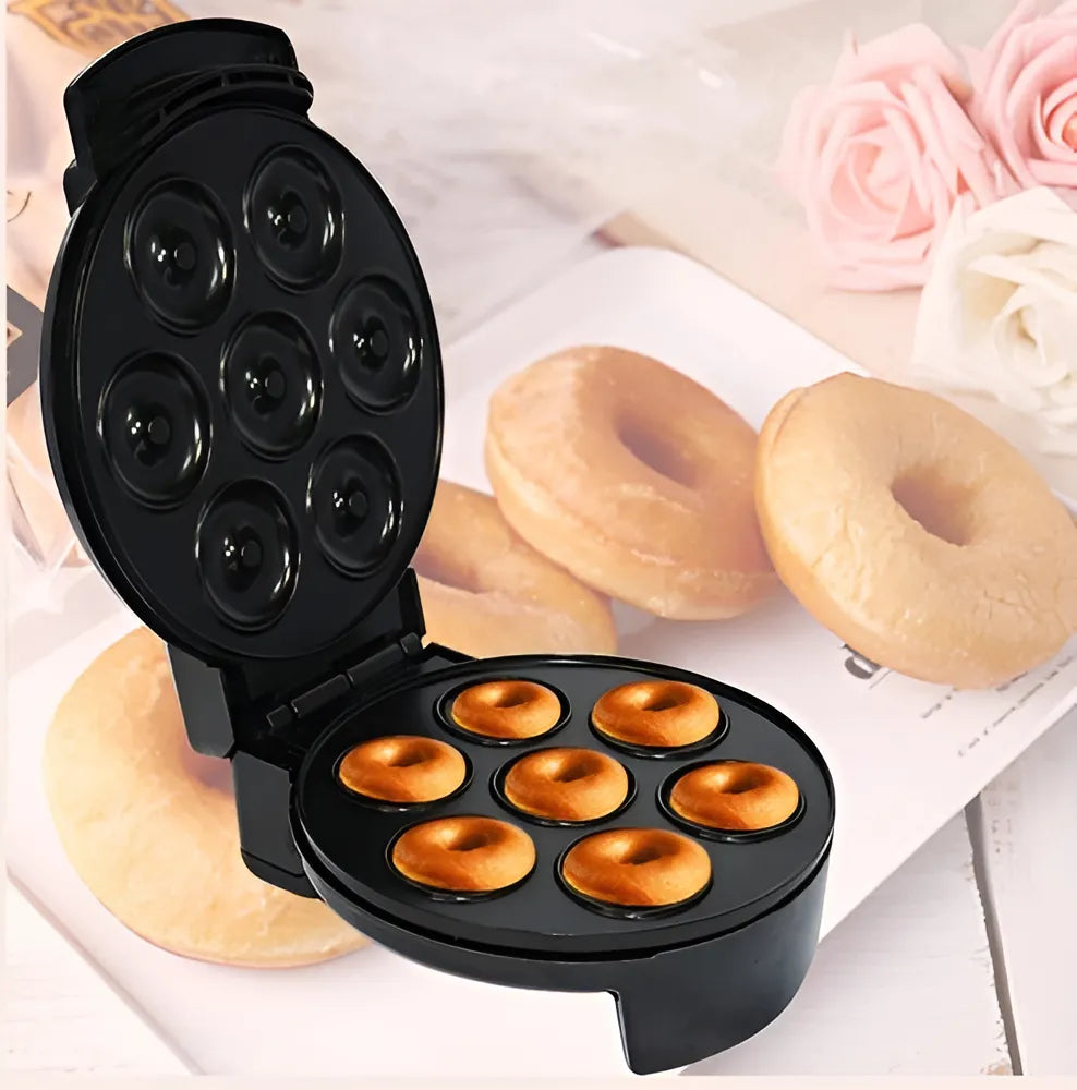 Maquina Donuts Maquina Para Hacer Donas + Fondue Chocolate Color Negro y Amarillo