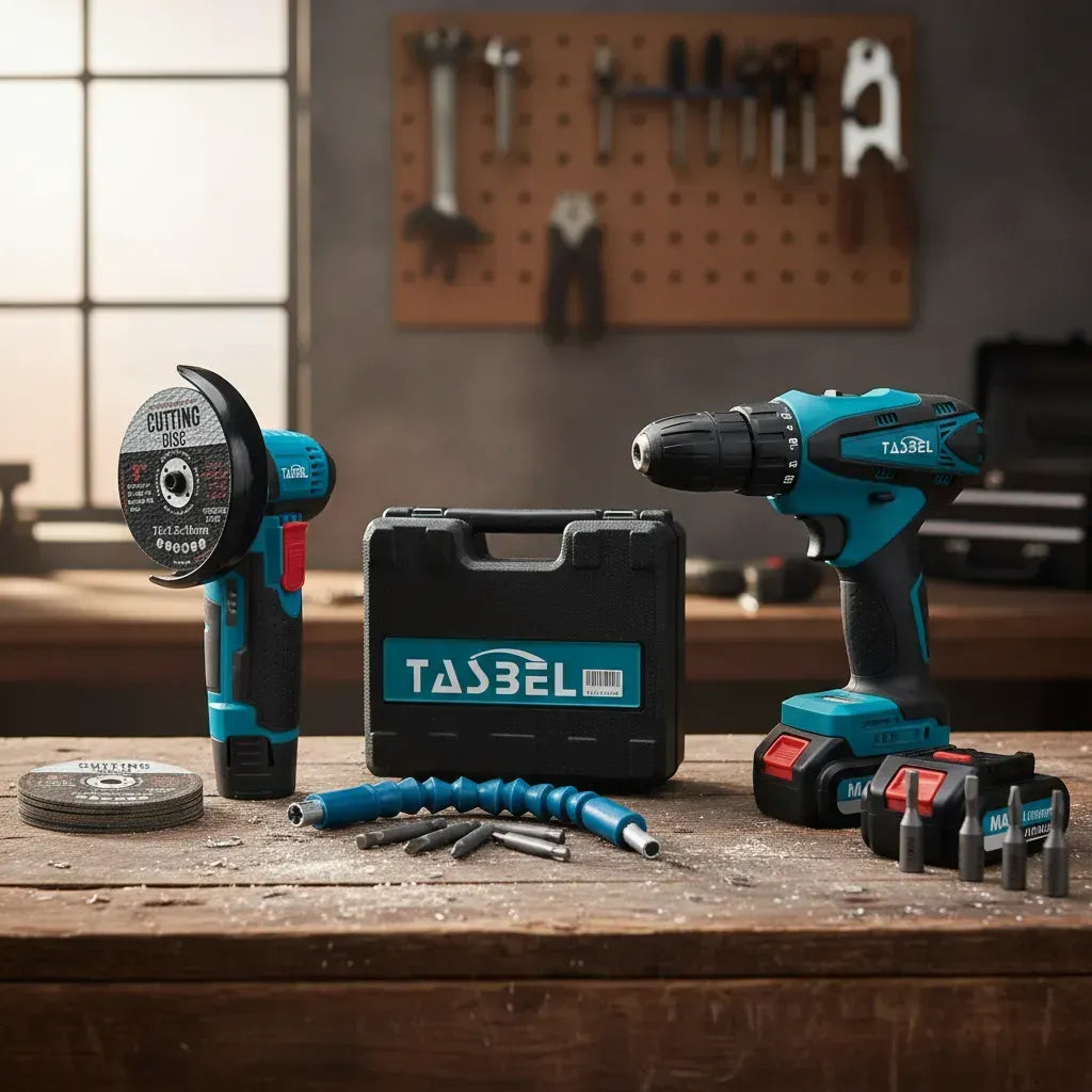 Mini Kit De Esmeril Y Taladro Inalambrico + 2 Baterias de 48v
