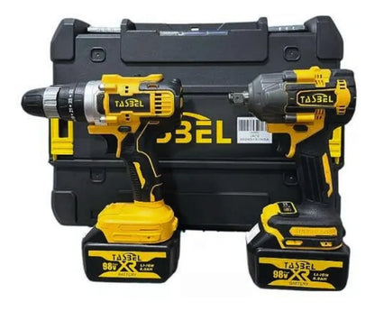 Herramientas Taladro , Esmeril Y Llave De Impacto 98v Amarillo