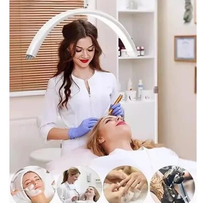 Lampara Led Media Luna Estética Para Pestañas Cejas Cutis, Negra, Rosada,Blanca