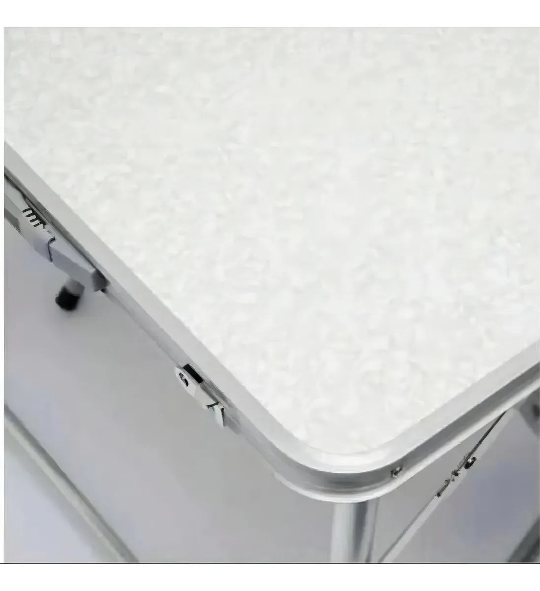Mesa Plegable Blanca Transportable Lavable Camping 120x60cm Color Blanco