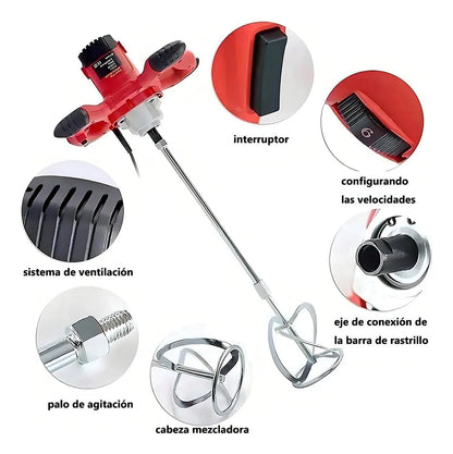 Mezclador De Cemento, Yeso y  Pintura  2100w