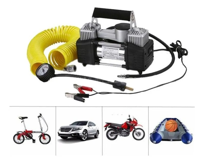 Compresor de Aire Neumáticos Cilindro Dual 150 Psi Color Plateado Fase eléctrica Monofásica Frecuencia 50 HZ