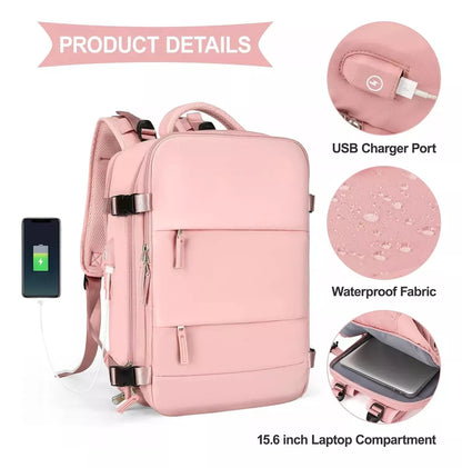 Mochila de Viaje Expansible Cabina Avión Aprobada 40litros