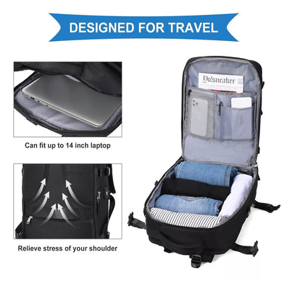 Mochila de Viaje Expansible Cabina Avión Aprobada 40litros