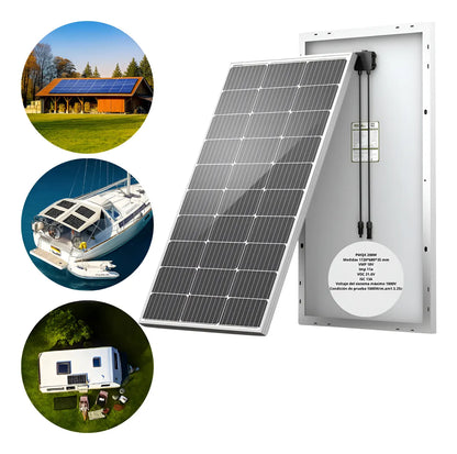 Panel Solar 200W Monocristalino, Panel Solar 200w 12V  Celdas Monocristalino Fotovoltaico