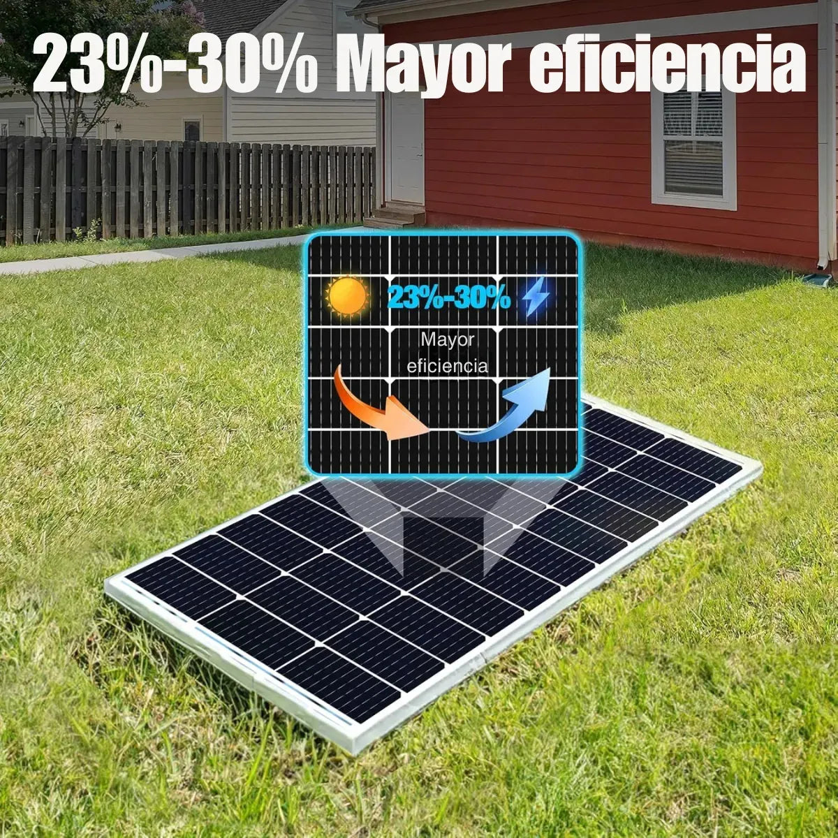 Panel Solar 200W Monocristalino, Panel Solar 200w 12V  Celdas Monocristalino Fotovoltaico