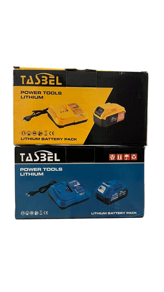Kit De Batería De Litio Recargable Tasbel Con Cargador